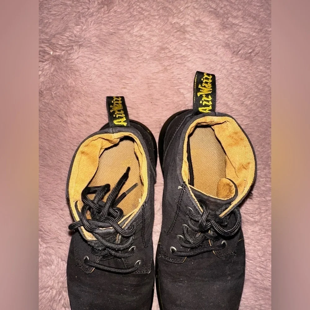Dr. Martens Bonny Black Canvas Lace Up Chukka Boots Men’s 10 punk goth grunge
